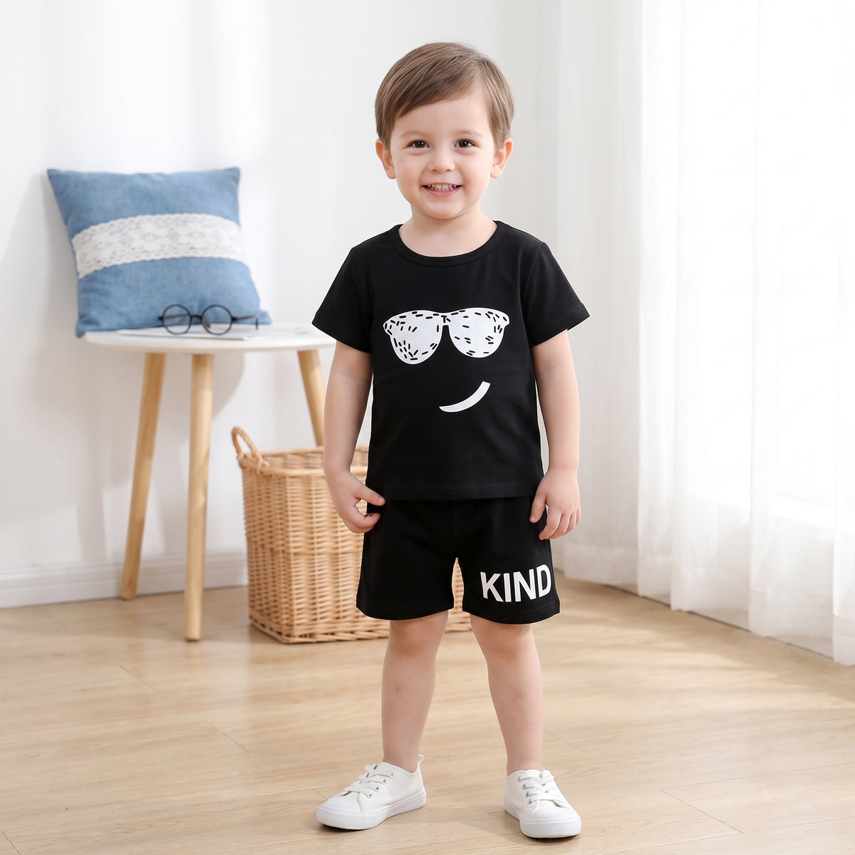 Kind Graphic T-Shirt & Shorts Set