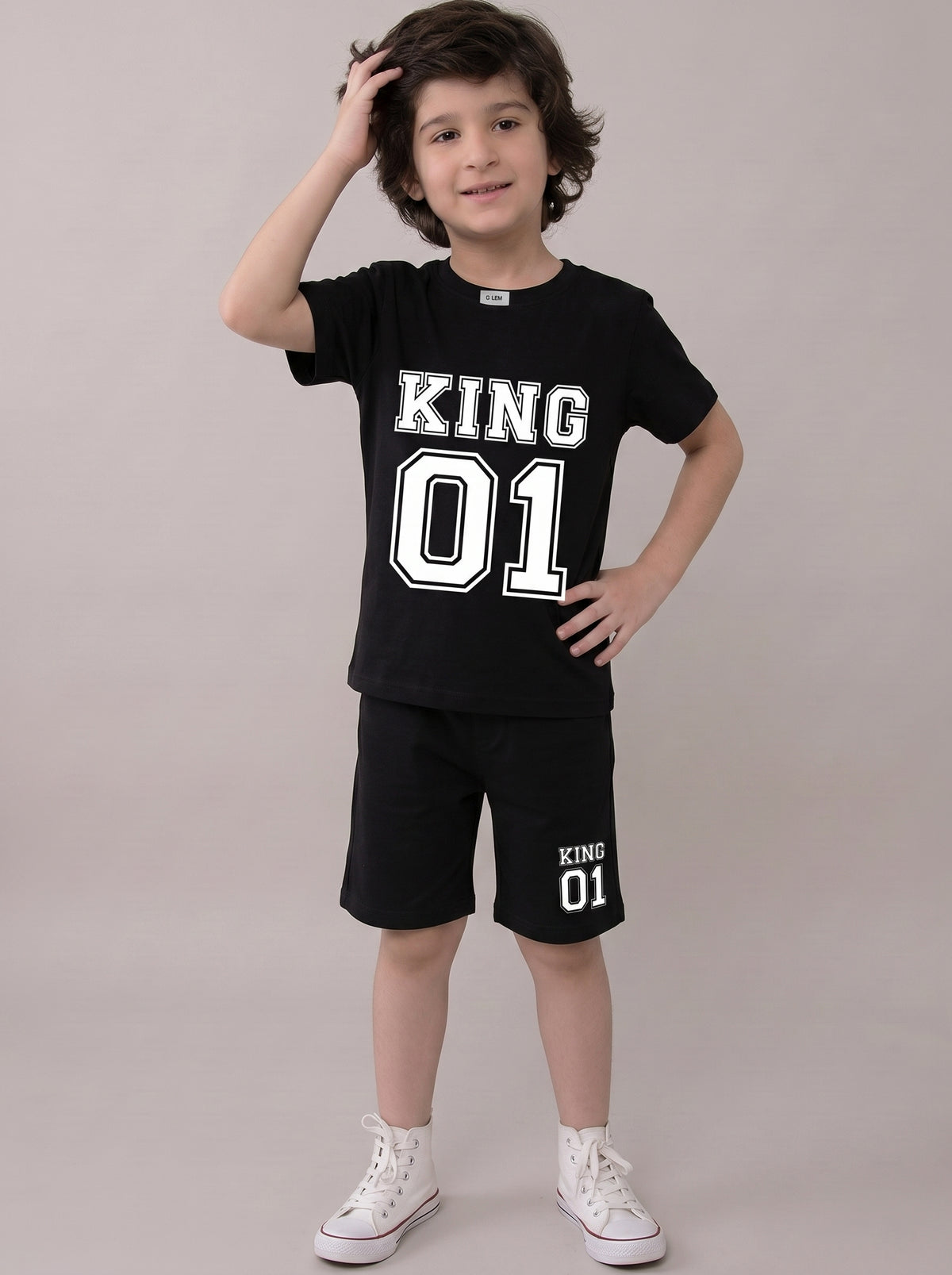 KING 01 T-Shirt & Shorts Set