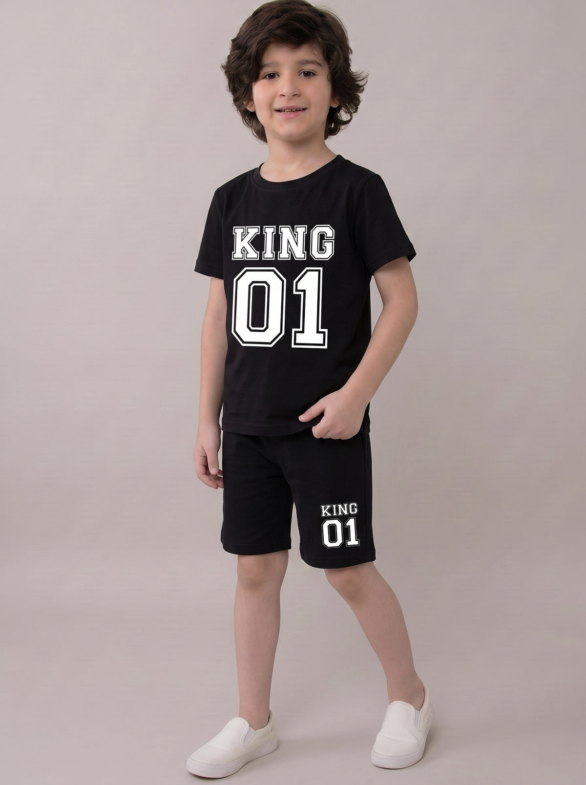 KING 01 T-Shirt & Shorts Set