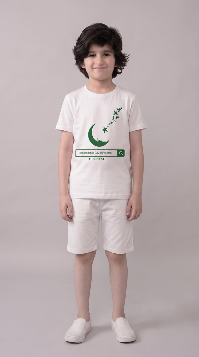 Independence Day Search Bar Shirt and Shorts