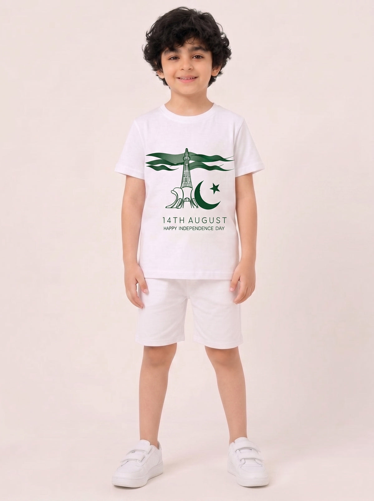 Minar-e-Pakistan Graphic T-Shirt and Shorts