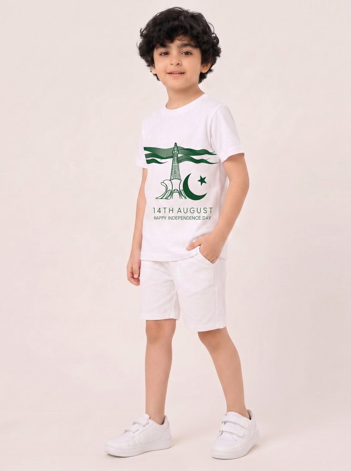 Minar-e-Pakistan Graphic T-Shirt and Shorts