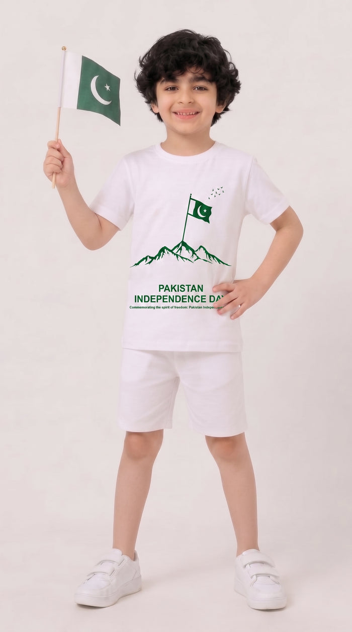 Pakistan Independence Day T-Shirt & Shorts Set