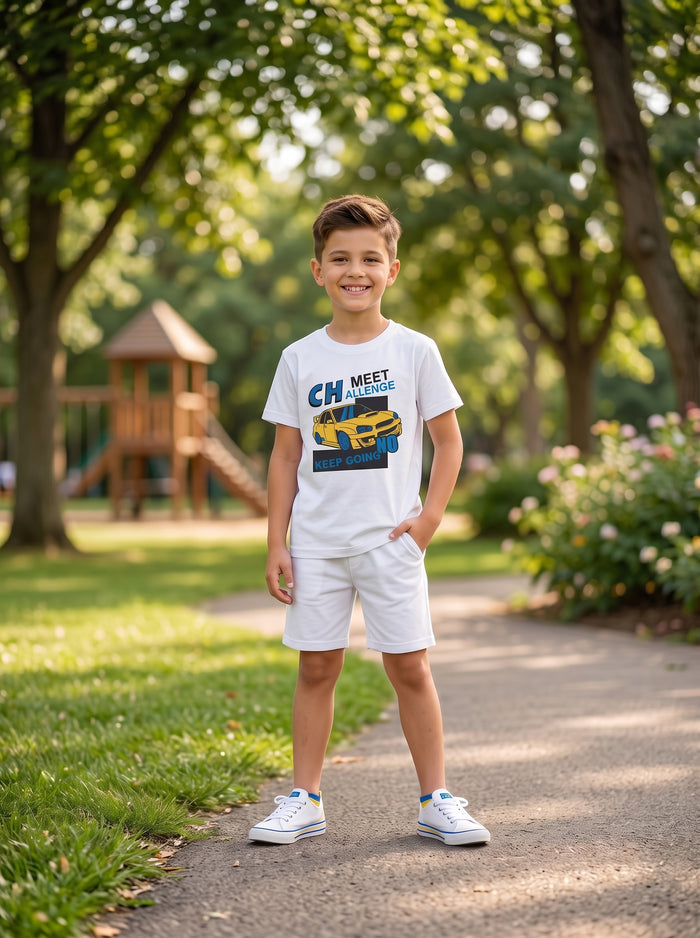 Challenge Keep Going T-Shirt & Shorts Set