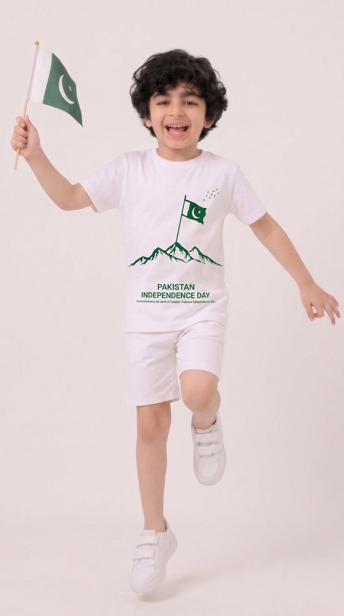Pakistan Independence Day T-Shirt & Shorts Set