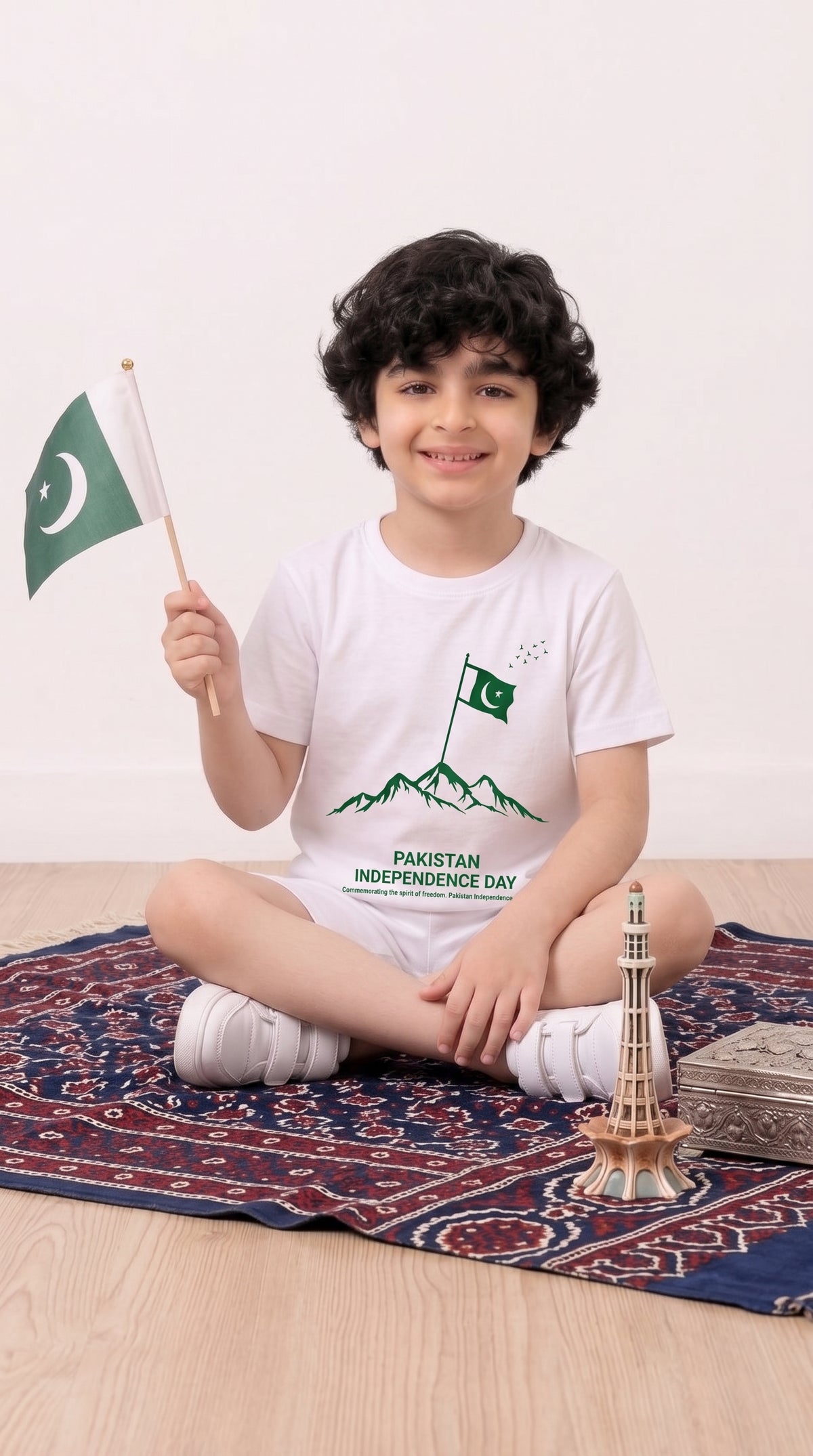 Pakistan Independence Day T-Shirt & Shorts Set