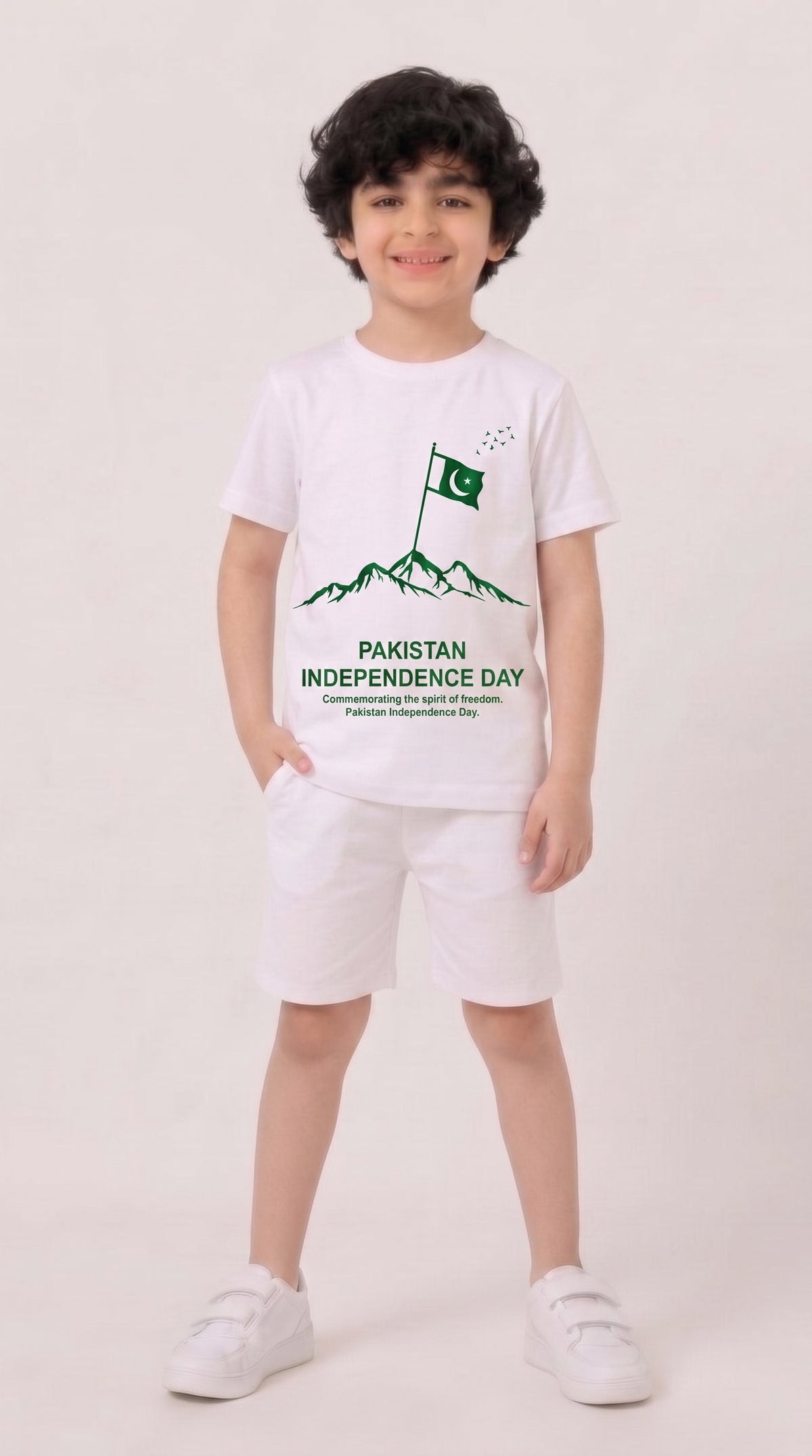 Pakistan Independence Day T-Shirt & Shorts Set
