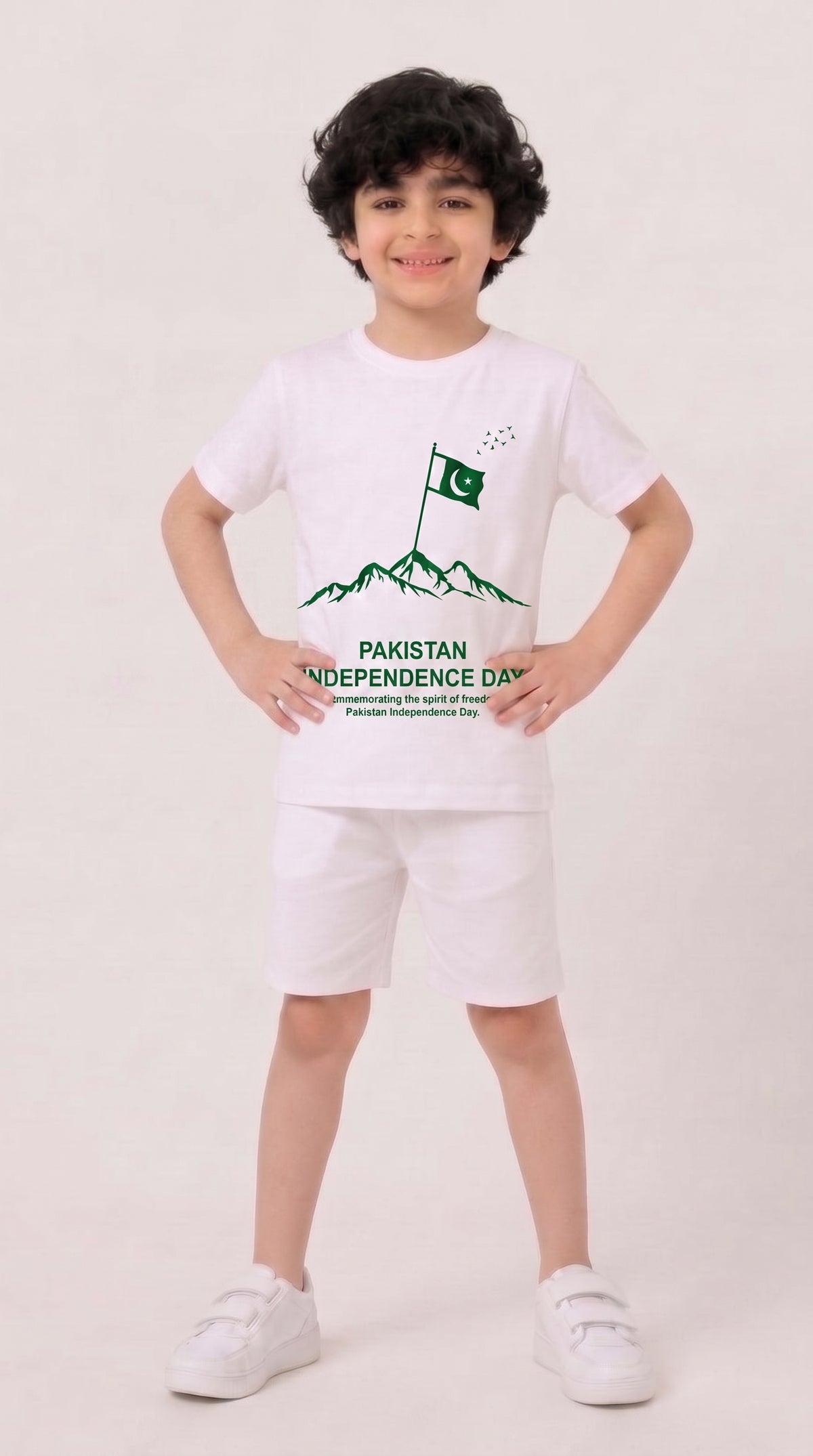 Pakistan Independence Day T-Shirt & Shorts Set