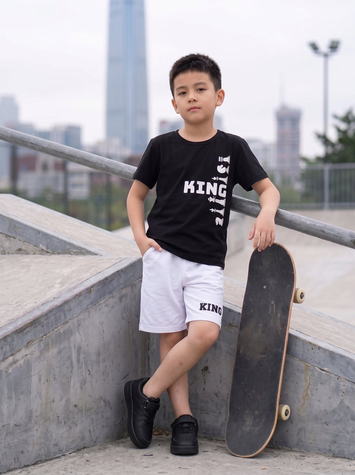 KING Chess Graphic T-Shirt & Shorts Set